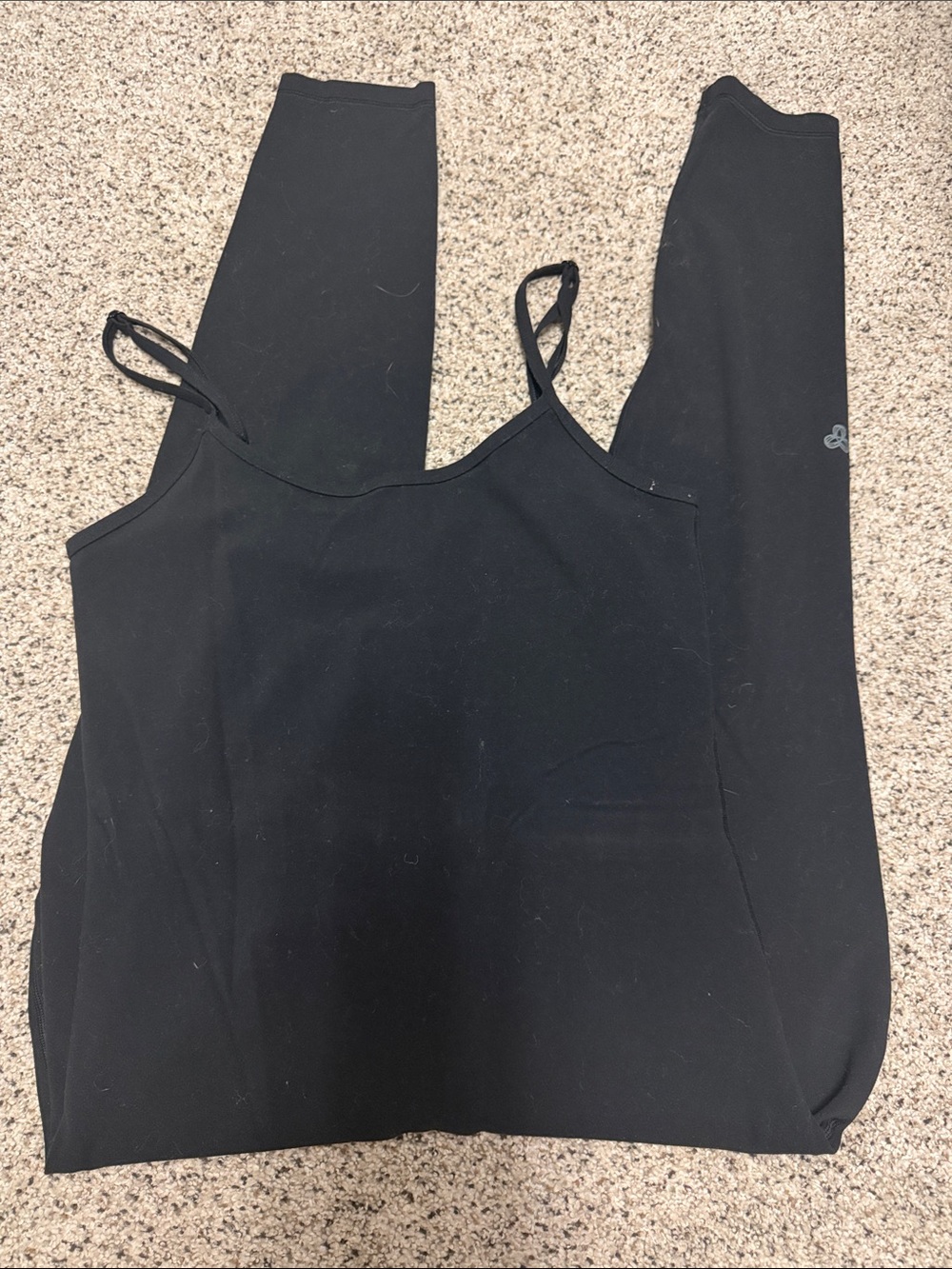 Aritzia Black Spaghetti-Strap Bodysuit